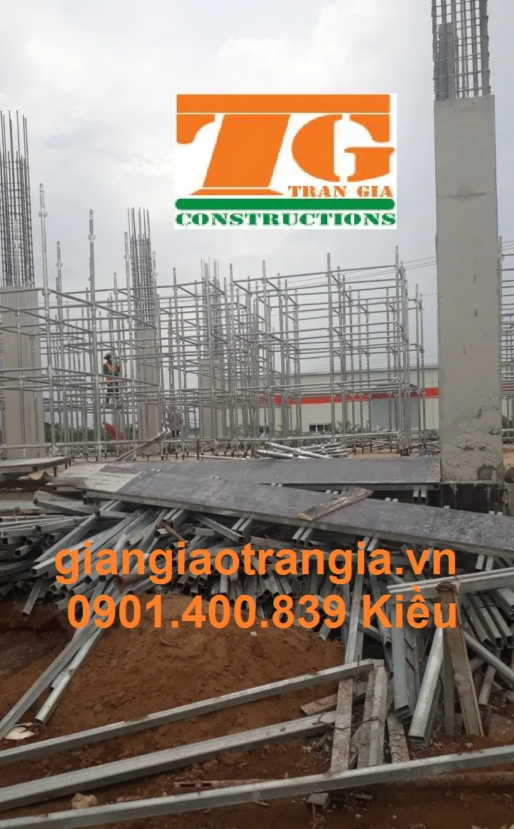 Nhà Xưởng Khu Công Nghiệp Tân Đức - Long An - Giàn Giáo Trần Gia